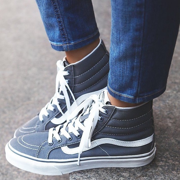 Vans Shoes - Grey High-Top Vans
